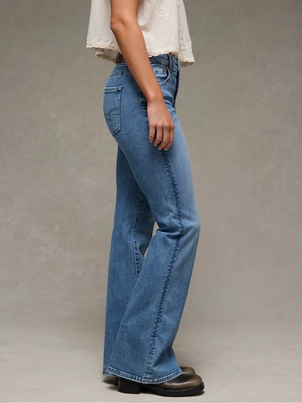 NWOT American Eagle AE Super High-Waisted Flare Jean - Picture 5 of 9